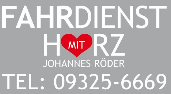 Fahrdienst mit Herz Logo