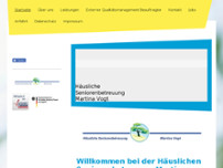 Häusliche Seniorenbetreuung website screenshot