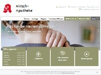 Website Screenshot Hirsch-Apotheke