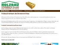 Website Screenshot Holzbau Steinbach GmbH