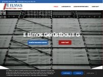Website Screenshot E Elmas Gerüstbau II GmbH