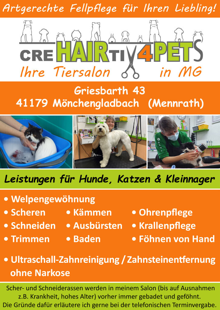 Bilder creHAIRtiv4PETS Tiersalon für alle Hunde, Katzen und Kleintiere
