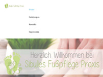 Fußpflege Sibylle website screenshot