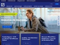 Website Screenshot Deutsche Bank SB-Stelle