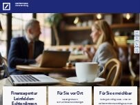 Website Screenshot Deutsche Bank Finanzagentur Leinfelden-Echterdingen * ohne SB-Stelle *