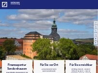 Website Screenshot Deutsche Bank Finanzagentur Sondershausen