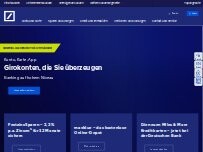 Website Screenshot Deutsche Bank SB-Stelle - geschlossen