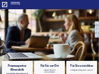 Website Screenshot Deutsche Bank Finanzagentur Ahrensbök