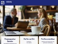 Website Screenshot Deutsche Bank Finanzagentur Datteln