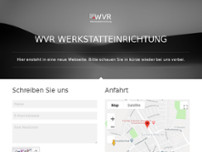 WVR Werkstatteinrichtung website screenshot