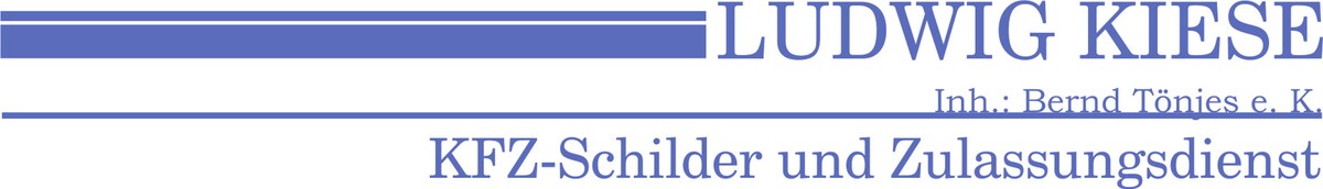 Autoschilder & Zulassungen Ludwig Kiese Schiffdorf Logo