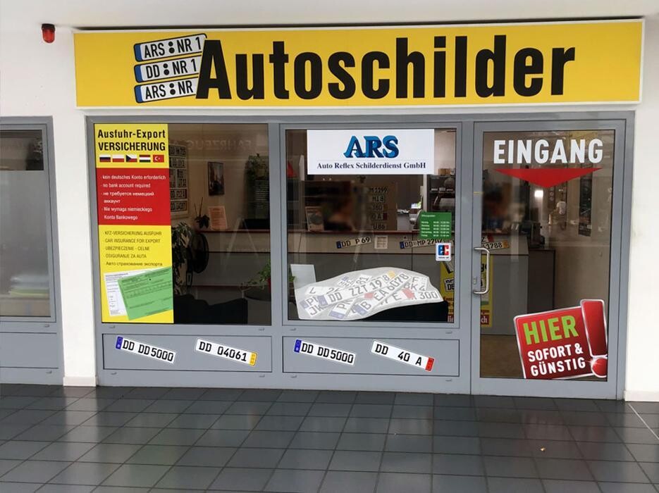 Bilder Autoschilder & Zulassungen ARS Dresden