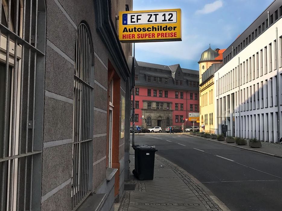 Bilder Autoschilder & Zulassungen ZZT Erfurt