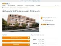 Website Screenshot Orthopädie 360° - Unfallchirurgie und Sportmedizin in Leverkusen-Schlebusch
