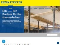 Website Screenshot Erwin Pfeiffer Schalungsverleih, Inh. Markus Pfeiffer