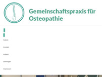 Gemeinschaftspraxis für Osteopathie website screenshot