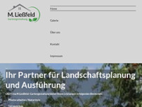 Max Ließfeld Gartengestaltung website screenshot