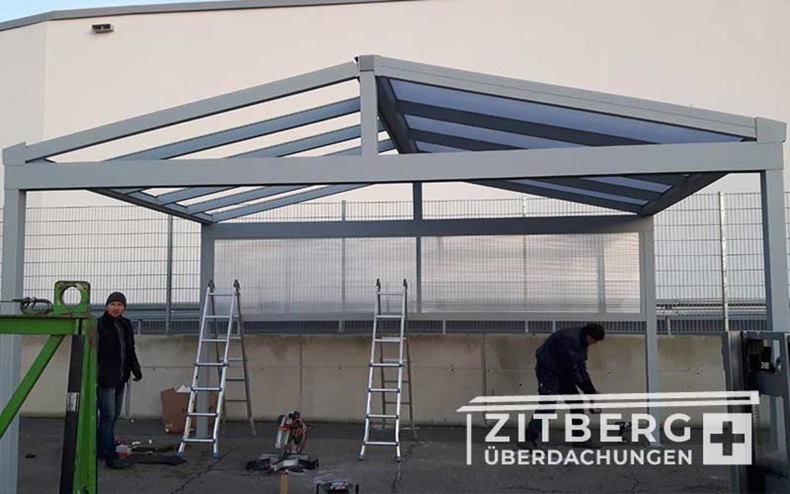 Bilder KD Überdachung Göppingen /Zitberg Überdachungen