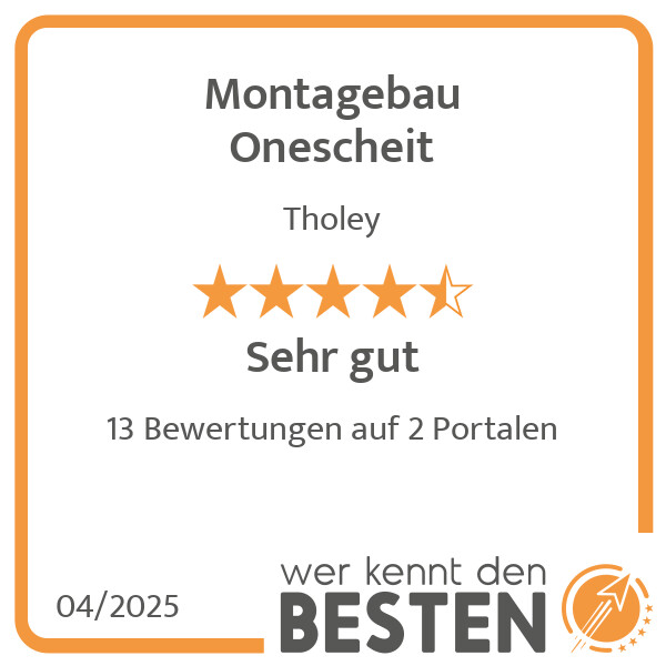 Bilder Montagebau Onescheit