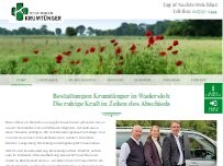 Website Screenshot Krumtünger Bestattungen