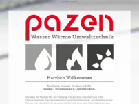 Pazen Heizung Sanitär website screenshot