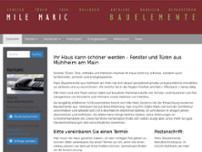 Maric Bauelemente GmbH website screenshot