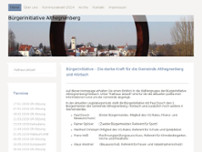 Bürgerinitiative AHB website screenshot