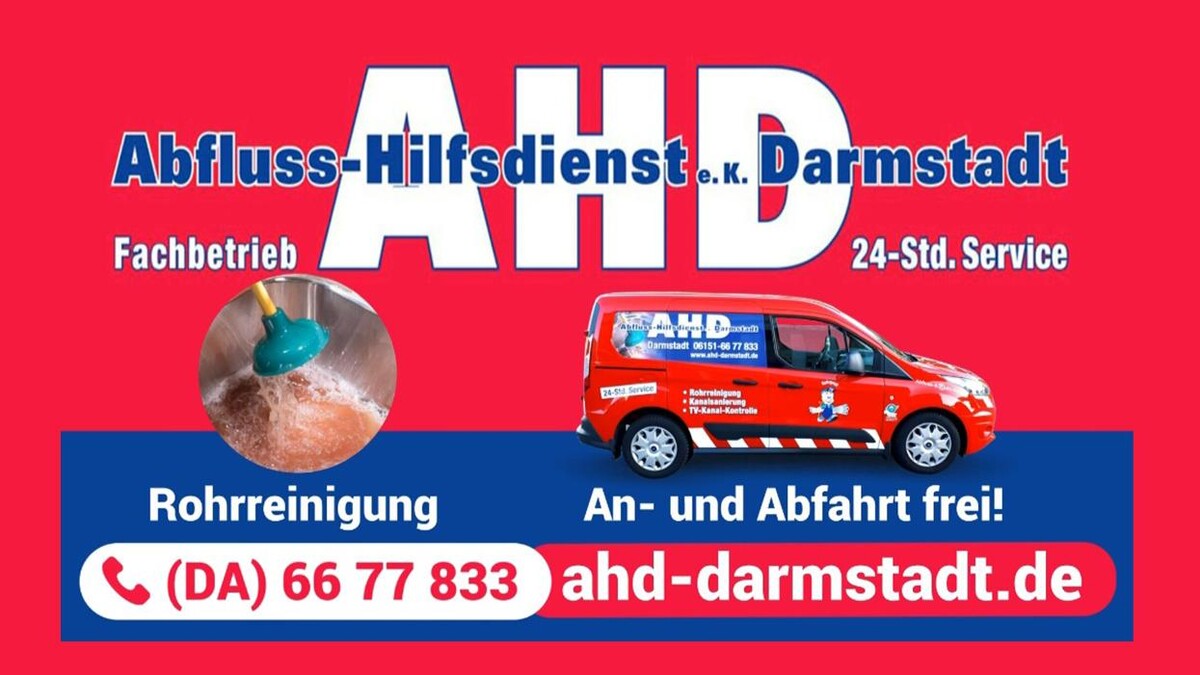 Bilder AHD Abfluss-Hilfsdienst e.K. Darmstadt | Rohr-, Kanal-, Abflussreinigung