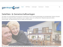 German Sat TV website screenshot