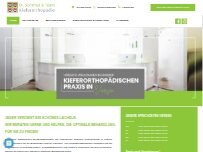 Website Screenshot Kieferorthopädie Viersen | Dr. Sommer & Team