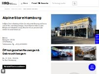 Website Screenshot Alpine Store Hamburg - RRG