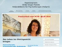 Ulrike Singer-Platzke website screenshot