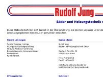 Rudolf Jung - Bäder und Heizungstechnik GmbH website screenshot