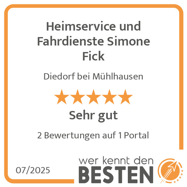 Bilder Heimservice und Fahrdienste Simone Fick