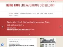 Website Screenshot des Heinrich Heine Verein zur Förderung