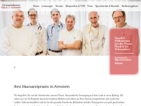 Website Screenshot Facharztpraxis für Allgemeinmedizin Christian Raab