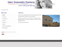 Hair Cosmetic Factory GmbH & Co. KG website screenshot