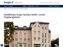 Website Screenshot Seeger - Das Sanitätshaus an der Flügelwegbrücke