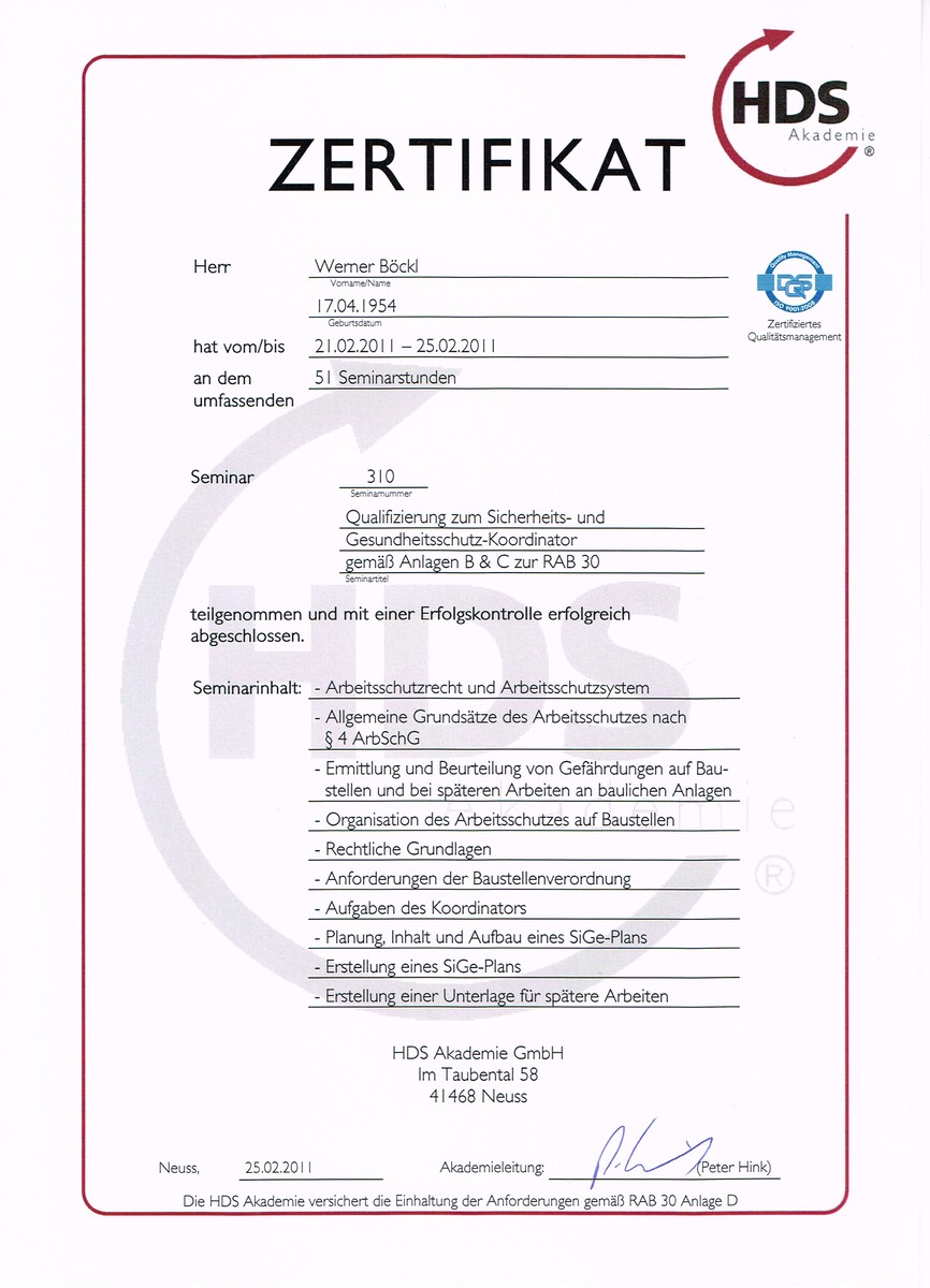 Bilder SiGeKo - Büro für Arbeitssicherheit