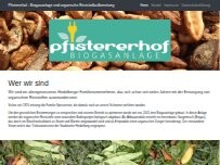 Website Screenshot Pfistererhof R. + A. Pfisterer GbR