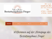 Screenshot for http://www.bestattungshaus-finger.de