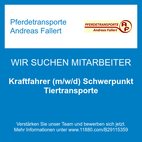 Bilder Pferdetransporte Andreas Fallert