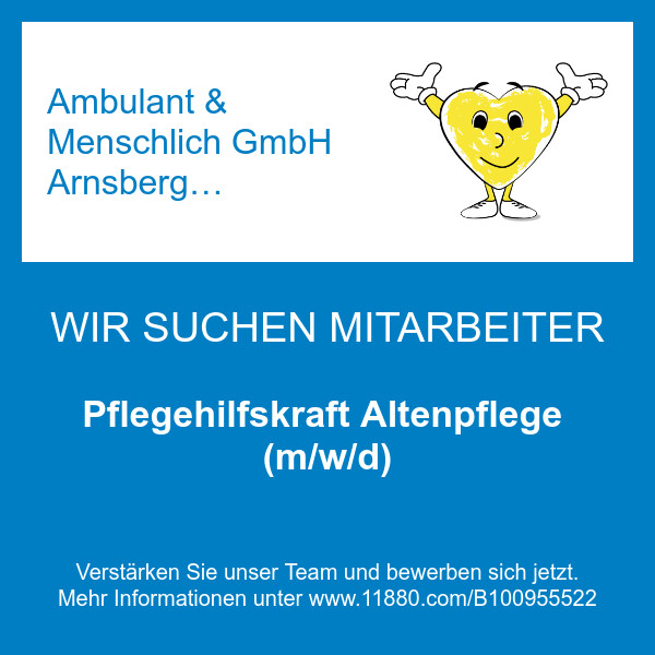 Bilder Ambulant & Menschlich GmbH Arnsberg Pflegedienst
