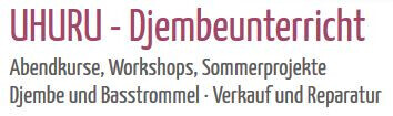 Uhuru, Joachim Sidi Muhammad Uhl Musiker Pionier der Djembe Trommeln Logo
