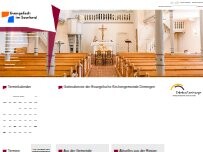 Website Screenshot Evangelische Kirche Dirmingen