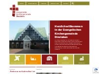Website Screenshot Friedenskirche - Evangelische Kirchengemeinde Dinslaken