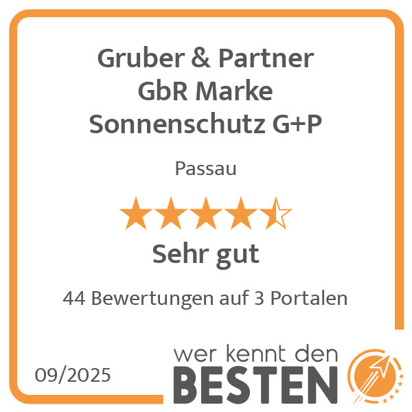 Bilder Gruber & Partner GbR Marke Sonnenschutz G+P