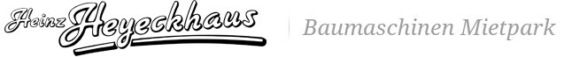 Baumaschinen - Mietpark Heinz Heyeckhaus Baumaschinenvermietung Logo
