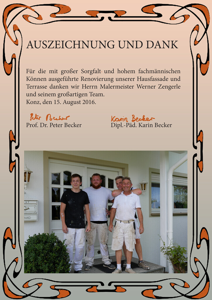 Bilder Werner Zengerle Malermeister