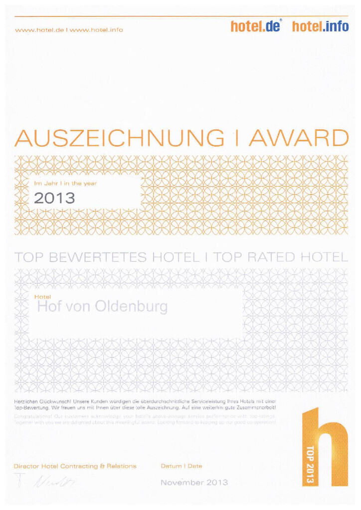 Bilder Hotel Garni Hof von Oldenburg